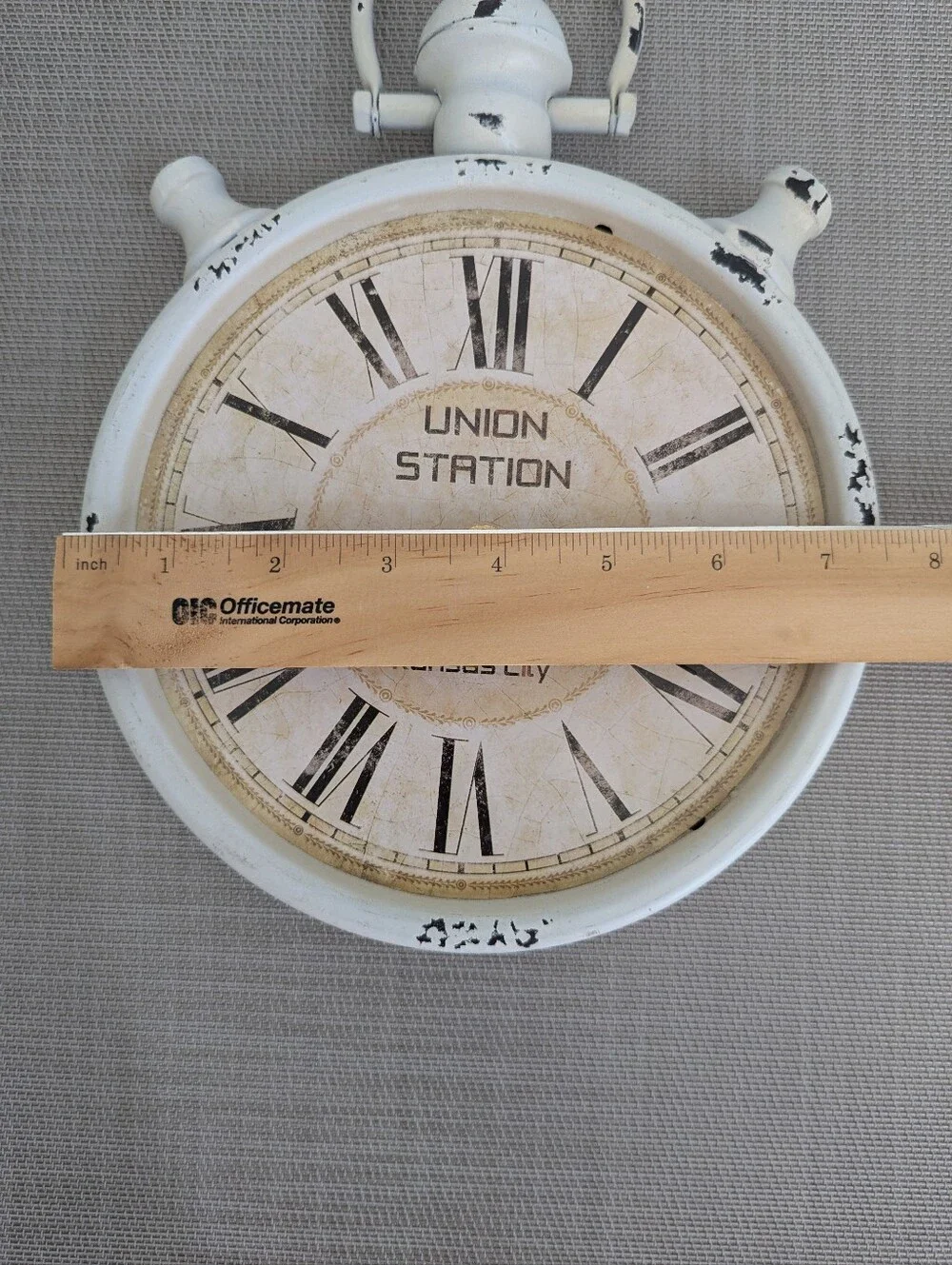Union Station Kansas City Wall Clock Nostalgia Vintage Shabby Chic Rustic